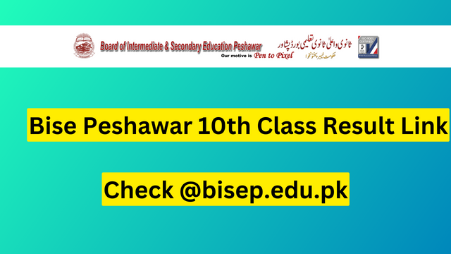 Bise Peshawar 10th Class Result Link