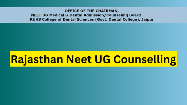 Rajasthan Neet UG Counselling