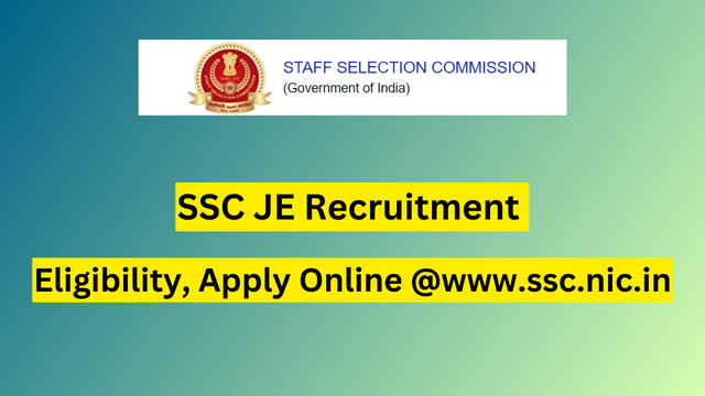 SSC JE Recruitment 2023 Link