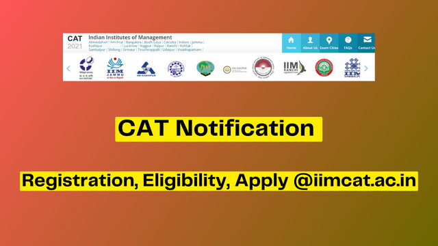 CAT Notification 2023 pdf