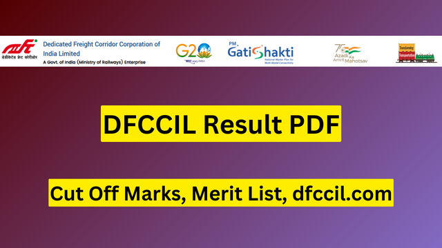 DFCCIL Result 2023 PDF