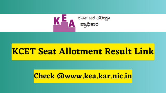 KCET Seat Allotment Result 2023 