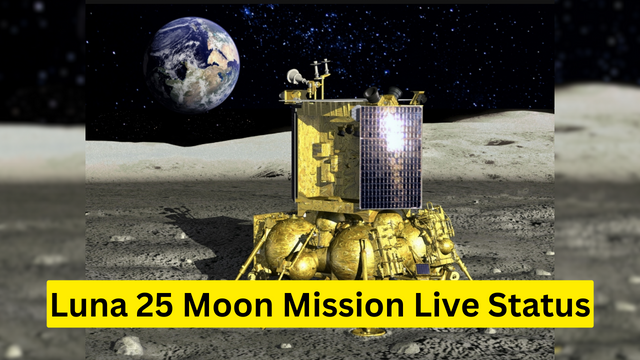 Luna 25 Moon Mission Live Status
