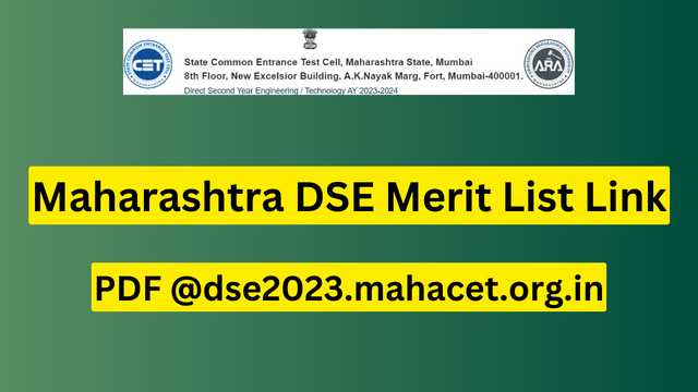 Maharashtra DSE Merit List 2023 Link
