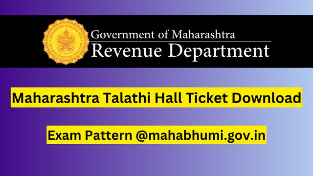 Maharashtra Talathi Hall Ticket 2023 Download