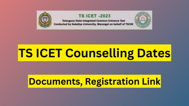 TS ICET Counselling 2023
