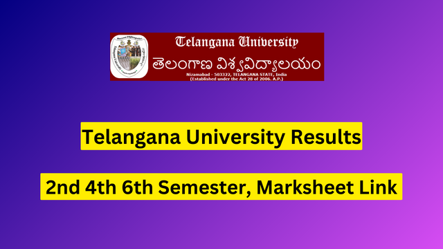 Telangana University Degree Results 2023