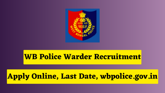 WB Police Warder Recruitment 2023