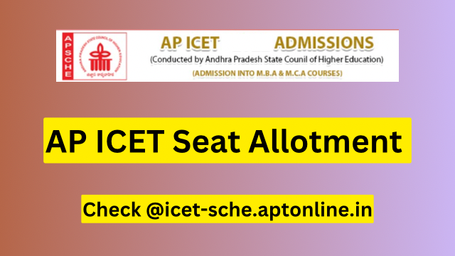 AP ICET Seat Allotment 2023