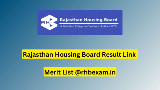 Rajasthan Housing Board Result 