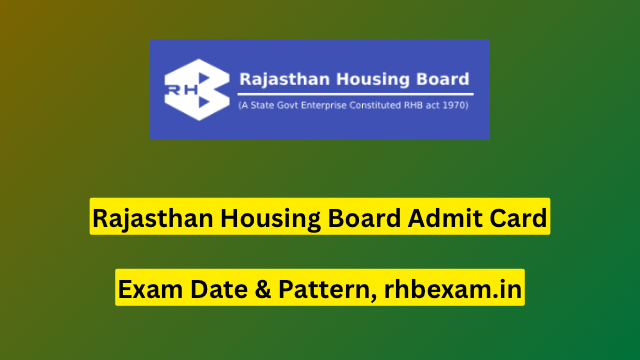 Rajasthan Housing Board Admit Card 2023