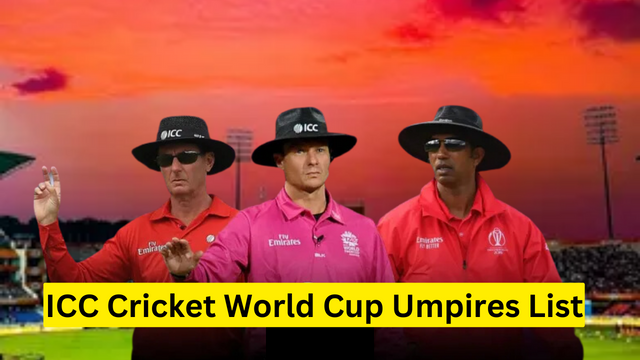 ICC Cricket World Cup Umpires List