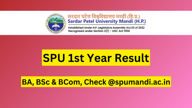 SPU 1st Year Result