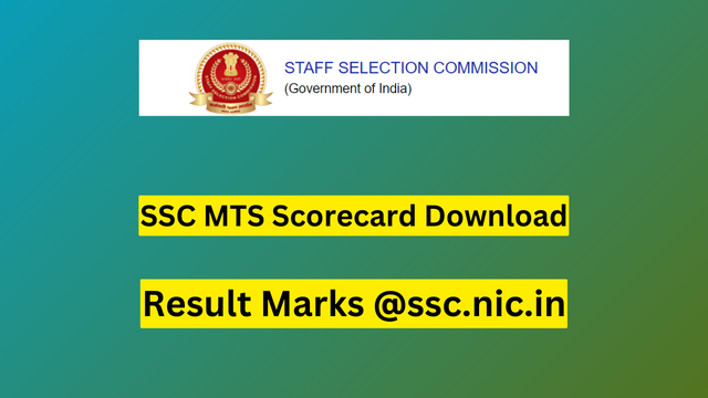 SSC MTS Scorecard 2023