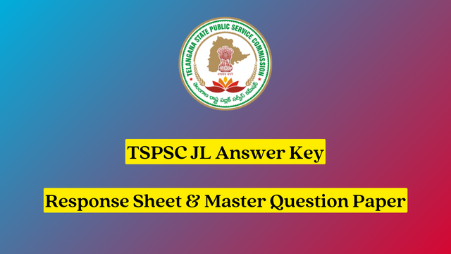 TSPSC JL Answer Key 2023