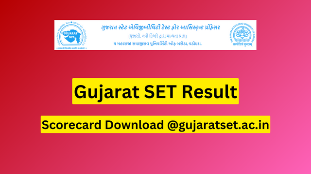 Gujarat SET Result